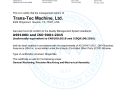 trans tec as9100d cert page